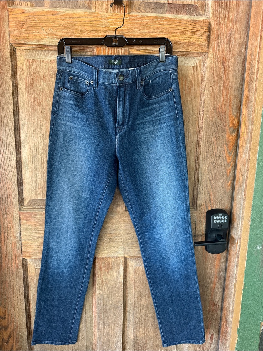 J. Crew Slim Straight Medium Wash Blue Jeans